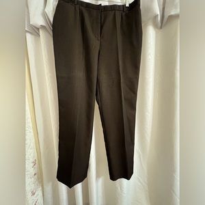 Brown Pinstripe Women’s Dress Pants Size 18W Sag Harbor Preowned VERY GOOD